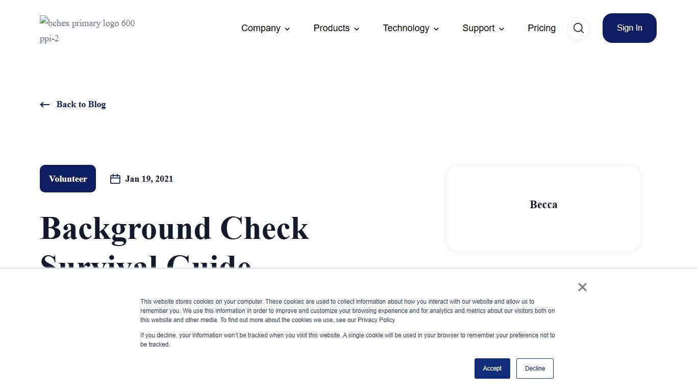 Background Check Survival Guide